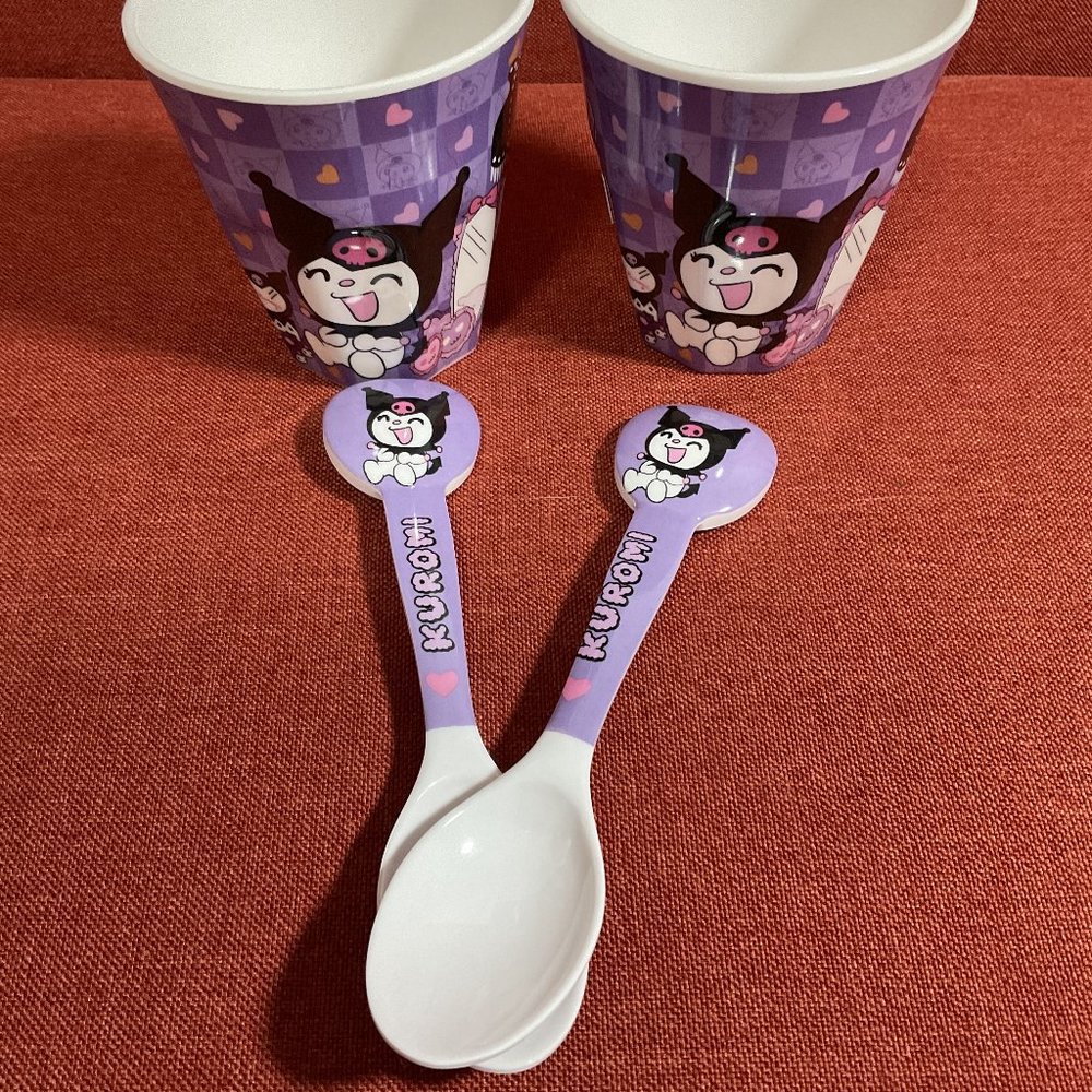 Kuromi Sundae Cups w/ Spoons